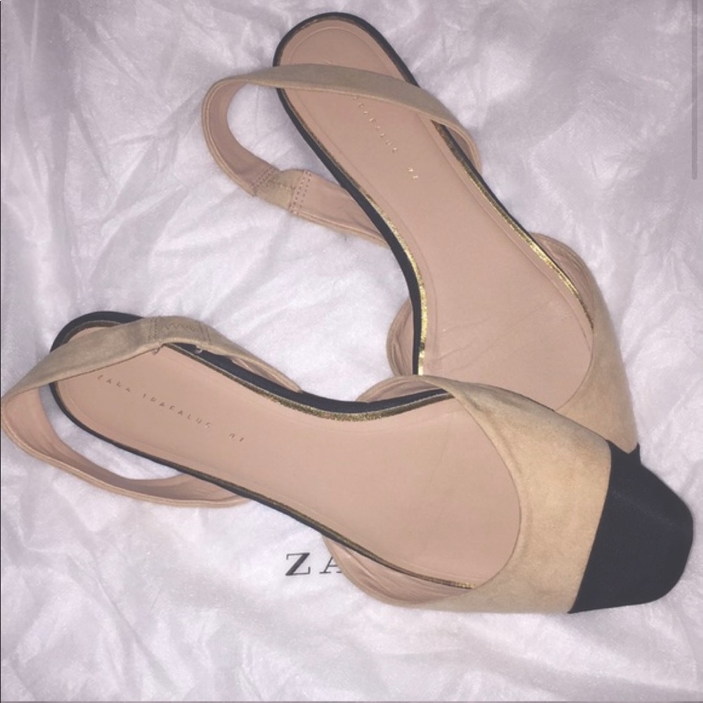 Zara sling back shoes
